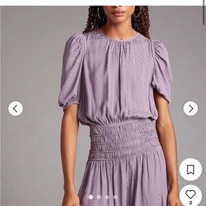 Current Air Lavender Mini Dress from Anthropologie